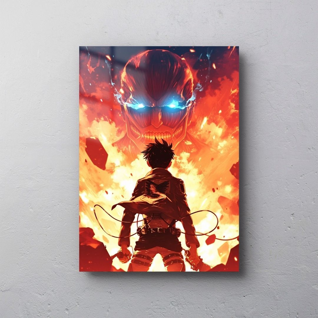 Eren vs gigante colossale - AOT